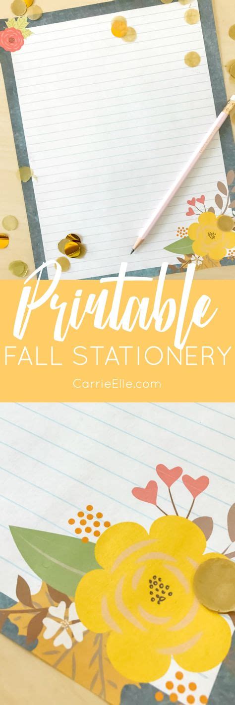 printable fall stationery  printable stationery printable