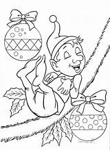 Kids Coloring Christmas Pages Drawing Elf Colouring Adult Print Patterns Color Choose Board Getdrawings sketch template