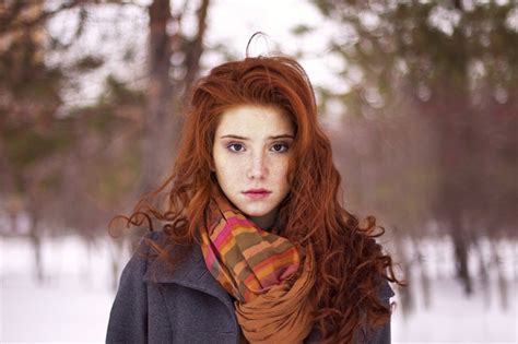 Wallpaper Face Women Outdoors Redhead Model Depth Of Field Long