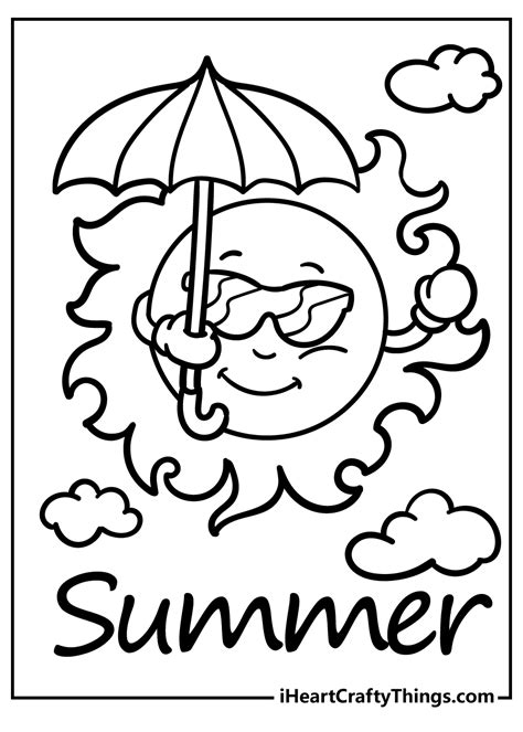 coloring pages  kids summer printable