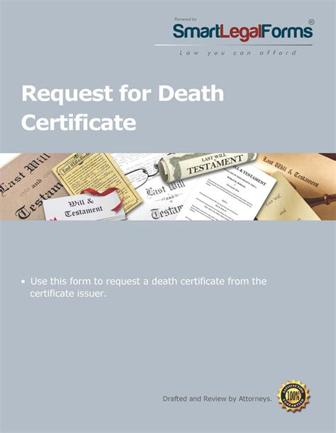 request   death certificate smartlegalforms