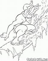 Tarzan Kolorowanki Podróży sketch template