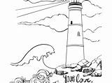 Carolina North Pages Coloring Lighthouse Getdrawings Getcolorings Hill sketch template