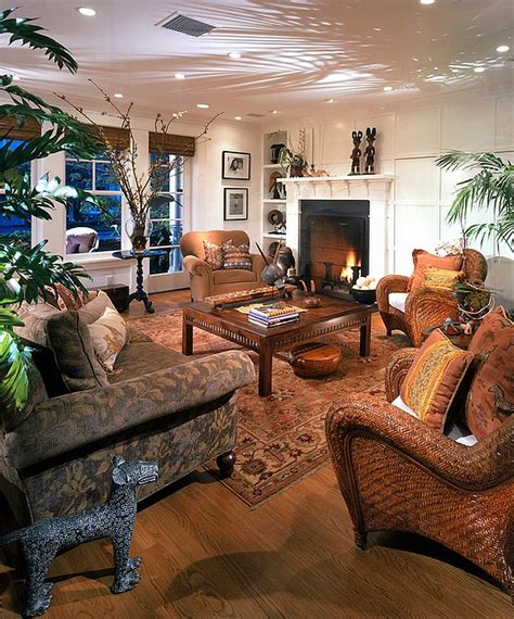 vivacious tropical living room   apparent african design style decoist