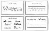 Mason Name Practice Printables Handwriting Printable Worksheet Worksheets Print sketch template