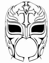 Mask Coloring Wwe Pages Rey Lucha Luchador Choose Board Libre sketch template