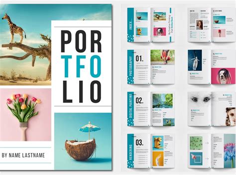 graphic design portfolio template  brochure design  dribbble