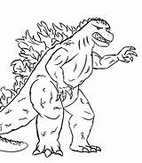 Godzilla Coloring sketch template