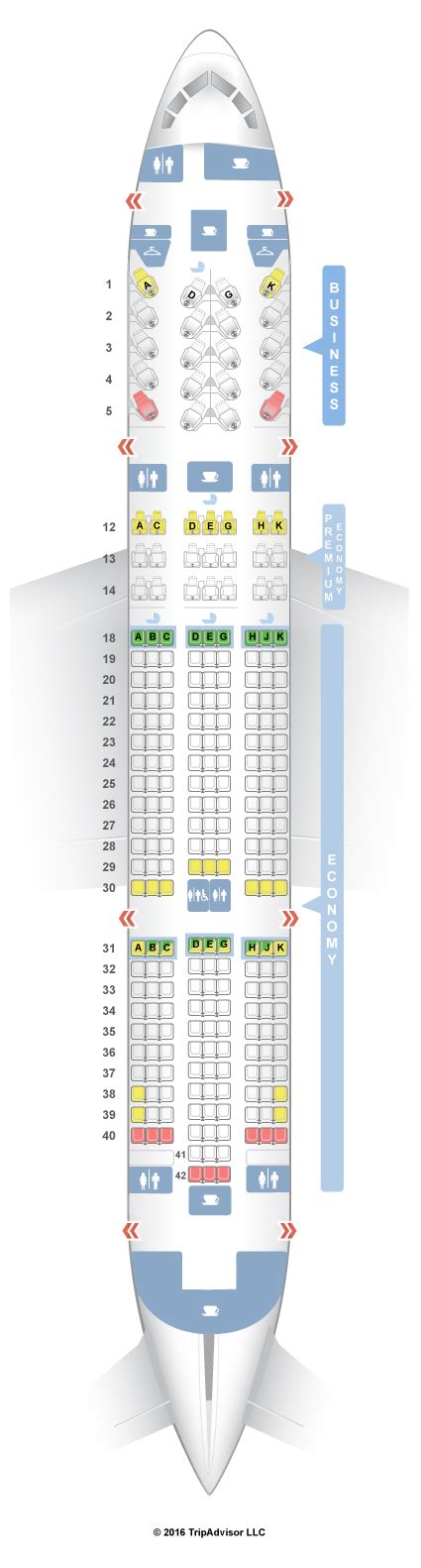Boeing 787 8 Dreamliner Seat Map Avianca