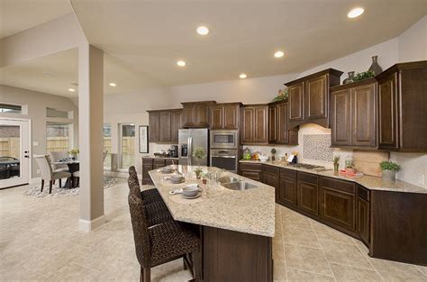 shadow creek ranch model home  sq ft kitchen home  home builders perry homes