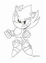 Sonic Super Coloring Pages Classic Dark Hedgehog Drawing Color Print Chan Robie Tracing Stripes Bad Case Getcolorings Printable Deviantart Drawings sketch template