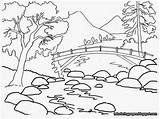 Without Drawing Nature Colour Scenery Drawings Getdrawings sketch template