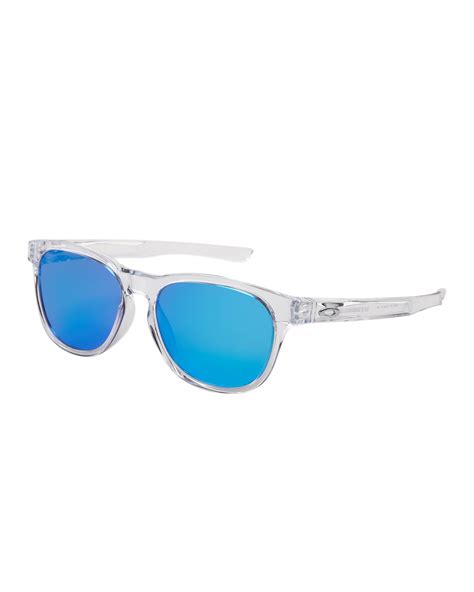 oakley oo9315 clear stringer square sunglasses in blue for