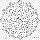 Cerchi Birthstone Flower Griglia Sovrapposti sketch template