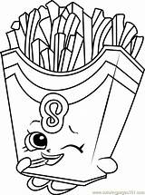 Shopkins Coloring Pages Fries Fiona French Color Coloringpages101 Getcolorings Getdrawings sketch template