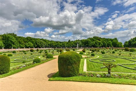 Chateau De Chenonceau Gardens France Stock Image Image