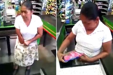 Shoplifting Granny Caught Red Handed Hiding Entire Weekly Shop Down Her