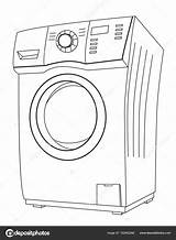 Machine Washing Cartoon Stock Illustration Depositphotos sketch template