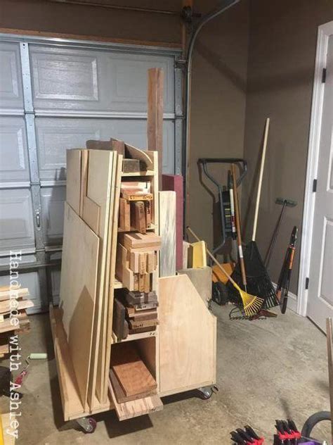 diy mobile lumber cart plans  woodworking  mere