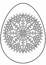 Easter Egg Coloring Pages Star Octagram Eggs Pattern Printable Supercoloring Ukrainian Print Color Book Drawing Coloringpagesonly sketch template