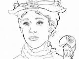 Poppins Mary Coloring Pages Printable Colouring Drawing Disney Printables Sheets Print Color Draw Andrews Adult Step Julie Popular Books Coloringhome sketch template