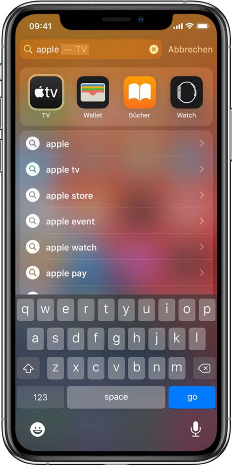 verwenden des iphone zum suchen apple support