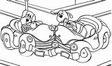 Coloring Pages Cars Two Crashed Dogs Netart sketch template