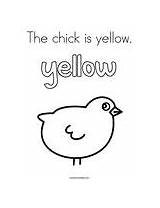 Yellow Coloring Chick Change Template sketch template