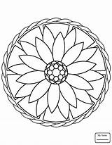 Mandala Coloring Simple Easy Pages Flower Mandalas Drawing Printable Designs Print Flowers Color Kids Adult Supercoloring Click Search Draw Beginners sketch template