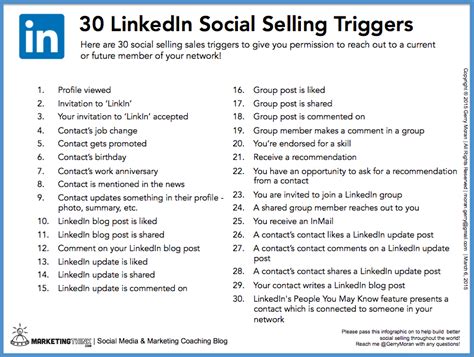 30 linkedin social selling triggers business 2 community