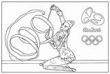 Coloring Olympic Games Pages Rio Gymnastic Incredible Basketball Sports Adults Athletism sketch template