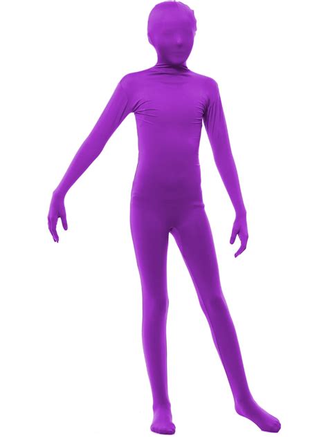 childs purple sports fanatic zentai bodysuit costume walmartcom walmartcom