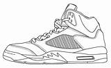 Jordan Coloring Air Shoes Pages Drawing Shoe Lebron James Template Printable Force Sketch Nike Tennis Michael Low Retro Jordans Blank sketch template