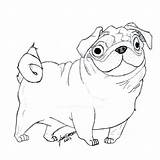 Pug Coloring Pages Printable Puppy Cute Pugs Drawing Color Baby Getcolorings Getdrawings Print Colorings sketch template