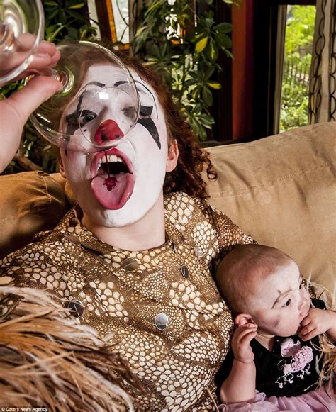 Clown Mackenzie Moltov Pretends To Endanger Her Own Daughter In
