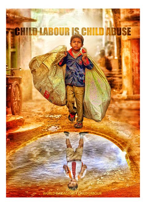 world day  child labour  june  poster behance