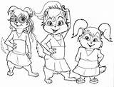 Chipettes Chipette Jeanette sketch template