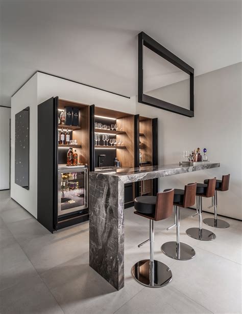 living room bar marble pendant light kreon cadre black power coated