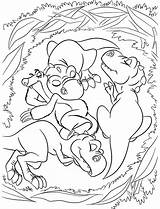 Coloring Rudy Dinosaurs sketch template