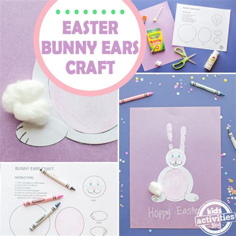 cutest preschool bunny craft  printable bunny template kids