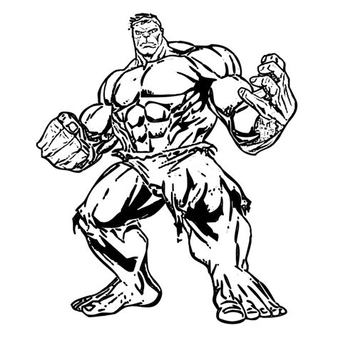 hulk drawing hulk coloring pages outline vector printable