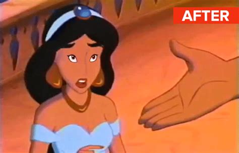 así serían las princesas disney si tuvieran los ojos a tamaño real