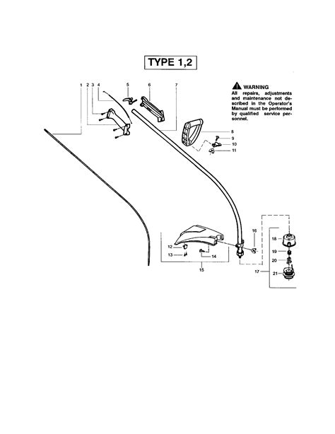 stihl weed eater parts diagram