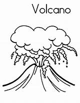 Volcano Coloring Erupting Pages Magma Eruption Drawing Color Printable Colouring Clipart Print Kids Draw Volcanic Netart Sketch Search Gif These sketch template