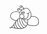 Bee Coloring Printable Pages Bumble Template Outline Cliparts Clipart Kids Clip Preschool Easy Library Preschoolcrafts Insect Birds Insects Drawings Drawing sketch template