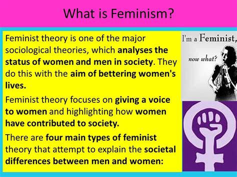 Feminist Theory Feminist Theory What Is Feminism Feminism