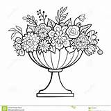 Coloring Flower Pot Printable Pages Elegant Empty Vase Large Birijus sketch template