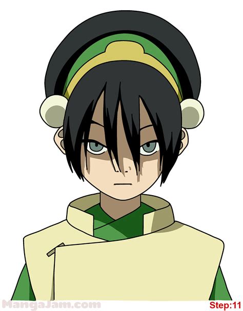 how to draw toph from avatar