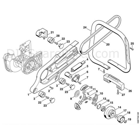stihl ts  disc cutter ts parts diagram  connector