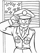 Coloring Pages Preschool Veterans Veteran Print sketch template